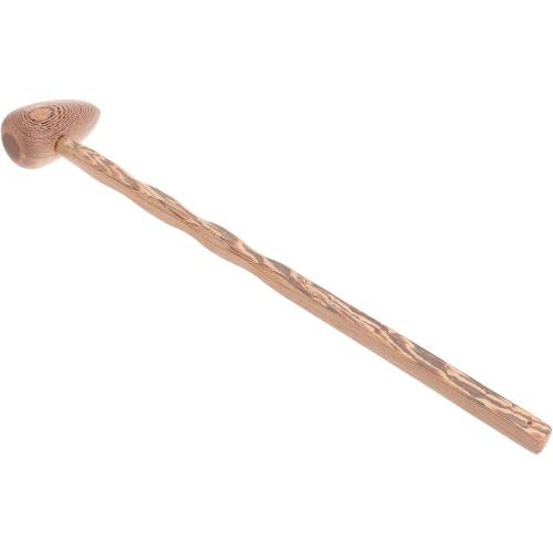 Horn Massage Hammer 16.92In Wooden Manual Massager Tool for Body Neck Feet with Trigger Point Therapy and Blood Circulation Relief