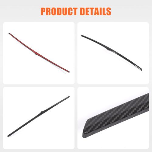 TOYCIDFG Car Front Grille Decor Cover Trim Compatible with Maserati Ghibli 2018-2024, Car Exterior Decoration Accessories (Carbon Fiber Pattern)