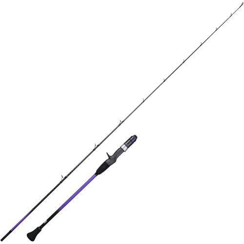 Purple Cruiser Shadow Saltwater Fishing Rod 6' 6'3' 6'6'' Spinning & Casting Rod with Full Fuji A Guides and Fuji Reel Seat for Grouper Amberjack Tuna Cobia Wahoo and Mahi-mahi