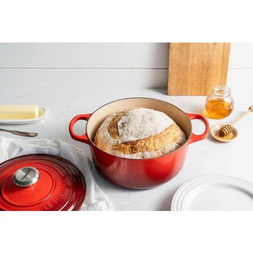 Le Creuset Enameled Cast Iron Signature Round Dutch Oven, 5.5 qt., Cerise
