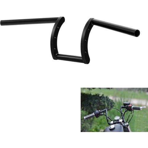 TCMT Black Drag Handlebar 1 Z Bars Fits For Harley Softail Sportster XL Honda Yamaha Suzuki Kawasaki Triumph Indian Victory Choppers Custom Bobbers with 1 Bars