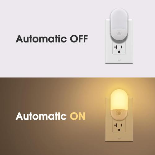 L LOHAS LED Night Lights Plug into Wall, [2 Pack] LED Dimmable Night Light