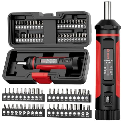 VANPO Torque Screwdriver 15-75 in-lb, 1/4 Drive Precision Driver Set