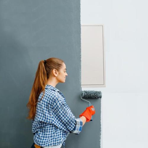Fengze Metal Thickness 1.2mm Access Panel 24 x 24 Inch Spring Loaded - Strong Steel with Touch Latch No Key Needed