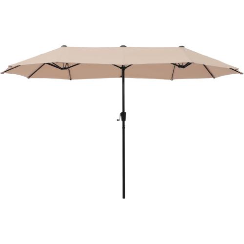 HERA'S PALACE 13 ft Rectangle Patio Umbrellas Large Outdoor Umbrella with Crank Powerful UV Protective Table Umbrella Outdoor Patio for Backyard, Pool, Garden, Deck