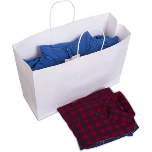 BagDream 25Pcs 16x6x12 Inches Kraft Paper Bags with Hand