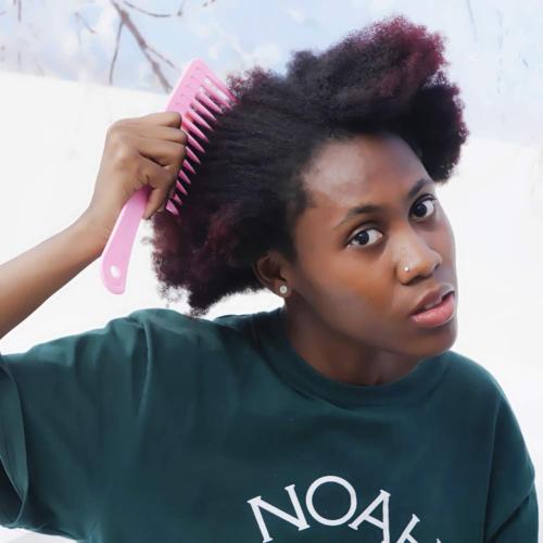 NuAngela Wide Tooth Comb, Large Handle Detangler Smooth Hair Combs For Long Oily Curly Thick Hair, Reduce Hair Loss&Damage Breakages, Salon Styling Comb For Women