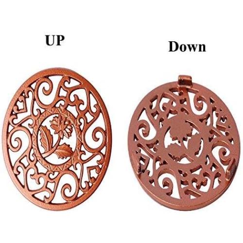 Cast Iron Trivet Decorative Mat- Heavy Duty Hot Pot Holder Pads, Placemat with Vintage Floral Pattern- for Kitchen Dining Table Tea Pot (Version A)