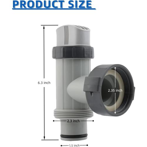 Above Ground Pool Parts, Plunger Valve, Pool Inlet Nozzlet and Outlet Strainer Part Set, Above Ground Swimming Pool Plunger Valves Replacement Part (ＷＴ067)