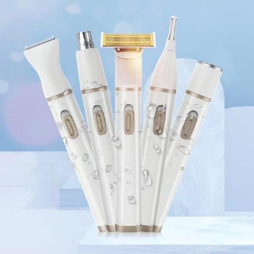 USB charging 5 in 1 ladies shaver eyebrow trimmer nose hair sideburn hair T-blade shaver