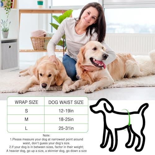Dog Diapers Male Disposable Super Absorbent, 100 Count, Male Dog Wraps Leak Proof, Ultra Dry & Breathable, Small