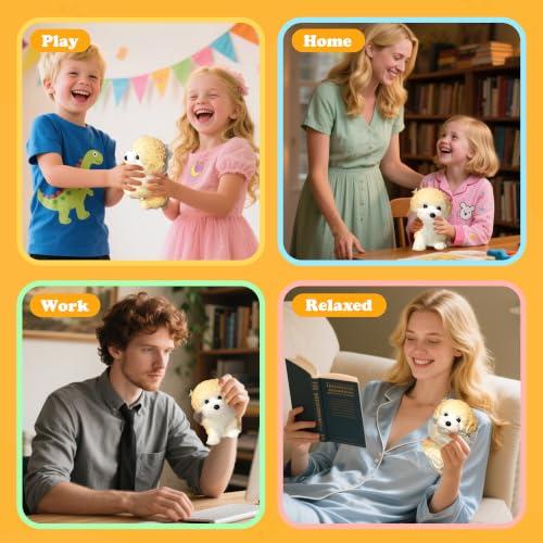 Taba Squishy Dog, Big Teddy Dogs Squishy Toys (Yellow)
