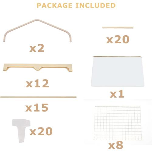 Beige Garden 50% Extra Wide Mini Greenhouse 5 Tier Portable Plant Green House 40 in Wide -Sturdy Gardening Shelves with PE Cover & Roll-Up Zipper Door-19″W. x 40″L. x63″H(PLGH1005OWP)