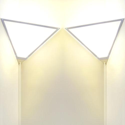 2 Pack Corner Light, Modern Corner Ceiling Light for Living Room, Bedroom, Office - White