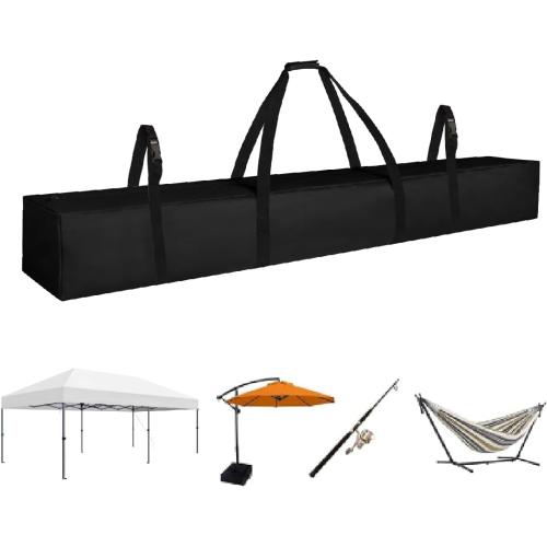 Heavy-Duty Large Tent Pole Storage Bag-83 L x 10 W x 10 H - Water-Resistant,Reinforced Handles for Canopy Tent,Fishing Rods,Hammock