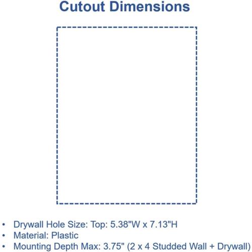 Legrand – OnQ in-Wall Cable Management Kit for Power & Low Voltage Cords – Hides TV or Display Cables Retrofit Behind The Wall – UL Listed TV Cord Hider w/DIY Install & Included Hardware – HT2102WHV1