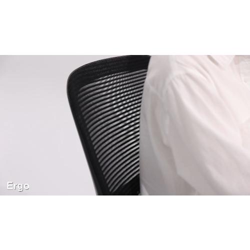 Office Computer Desk Managerial Executive Chair, Ergonomic Mid-Back Mesh Swivel Rolling Work with Wheels, Comfortable Lumbar Support, Comfy Arms for Home, Bedroom, Study, Student, Black