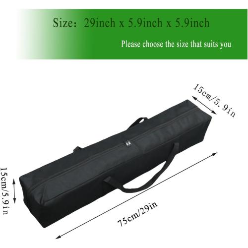 Heavy Duty Canopy & Roof Tent Storage Bag - XL Water-Resistant Organizer for Camping Cot, Hammock Cover, Grill Tools,Fishing Rods & Keyboard Stand with MOLLE Straps (29''(L)x5.9''(W)x5.9''(H))