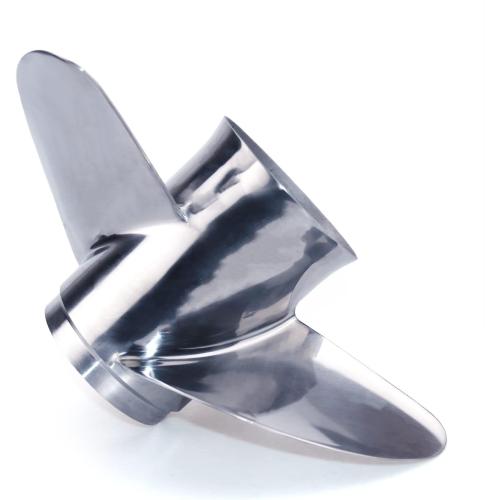 CAPTAIN Stainless Steel Outboard Propeller, 13 1/4 Diameter x 17 Pitch fit Johnson Evinrude 45 50 55 60 65 70 75 85 88 90 100 110 112 115 120 125 135 HP Engines, 13 Spline Tooth RH Boat Prop