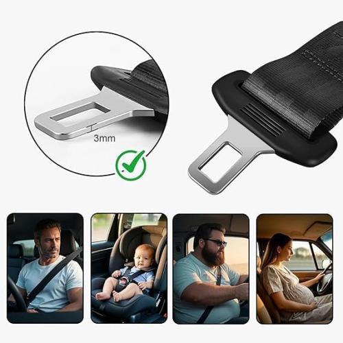 Comfortable Belt Cover Pad, 2-Pack Extender Soft Car Safety Strap Shoulder Pad for Adults and Children, Suitable for Car, Backpack