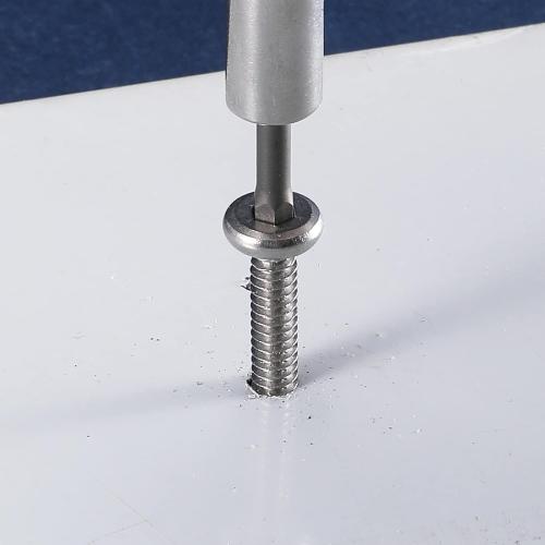 12 x 1 Stainless Steel Flat Head Socket Cap Screws, 100Pcs, Allen Socket Drive, Self Tapping