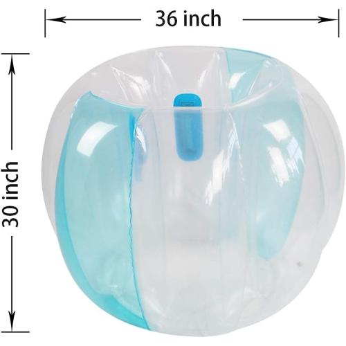 SUNSHINE-MALL 2 PC Sumo Balls for Kids, Bumper Bounce Toys, Kid Sumo Balls, Lawn Game Ball for Kid Outdoor Team Gaming Play for 3  Ages (36 inch,Blue red)