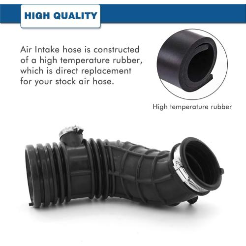 Air Intake Hose Compatible with Honda Accord 2003 2004 2005 2006, 2007 2.4L 17228 RAA A00 17228RAAA00 696-739