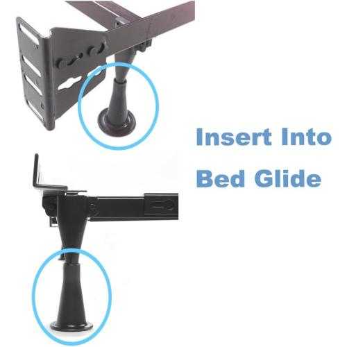 Home's Place 6PCS Reinforced Bed Frame Feet to Replace Wheels. Prevent Sliding, Protect Floor. Plastic Bed Frame Feet Replacement