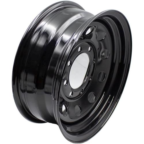 Black 16x6 Trailer Rim Wheel 8 Lug Holes On 6.5 8x6.5 16 inch 16 X 8 x 6.5 Bolt Circle Steel Equipment Trailer Rim Wheel