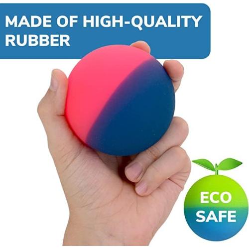 Entervending Huge Rubber Balls for Kids - ICY Bounce Balls - 75 mm