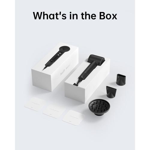 Laifen Swift Special Hair Dryer, High Speed 200M Ionic Blow Dryer with 110, 000 RPM Brushless Motor for Fast Drying, Low Noise, Hairdryer with Magnetic Nozzles