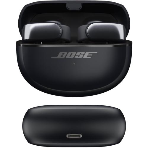 Bose Ultra Open Bluetooth Earbuds, True Wireless Earbuds with OpenAudio for Awareness, Clip On Design for Comfort, Immersive Audio, Up to 48 Hrs of Playtime, Black
