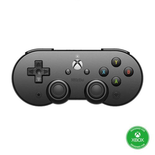 Black 8Bitdo Sn30 Pro Bluetooth Controller for Mobile & Xbox Cloud Gaming on Android, Gaming Controller for iPhone, iPad, macOS and Apple TV (No Mobile Clip) - Not for Xbox