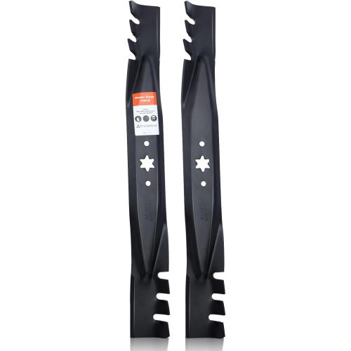 2Pack Black 42Inch Hipa 942-04308 Mulching Blades for Cub Cadet XT1 LT42 ZT1 RZT42 42 inch Riding Mower, Troy Bilt Bronco Pony 42'' Deck Lawn Tractor Replace for 942-04308-X 942-0616 742-0616 942-04126