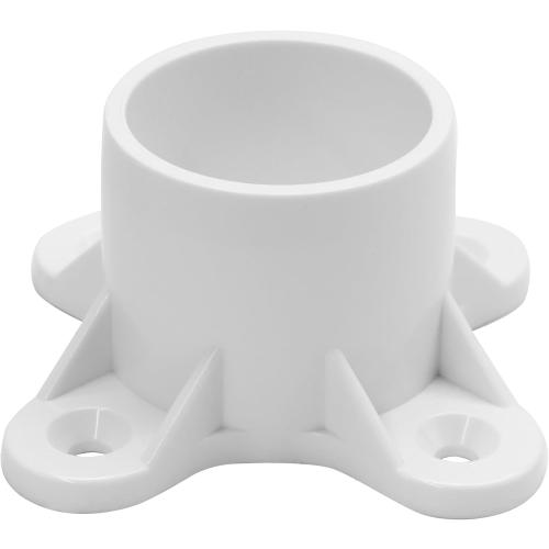 12Pcs 1Inch PVC Table Leg Cap Pipe Flange Fittings