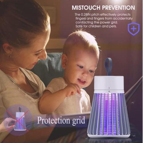YOOYHHOME Mosquito Zapper, Rechargeable Bug Zapper with Safety Grid for Home and Camping, USB Charging Cordless Design, Purple Light Insect Killer for Indoor Outdoor Patio