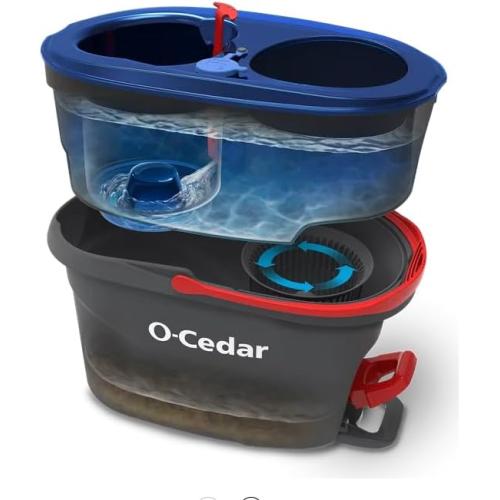 EasyWring RinseClean Spin Mop and Bucket System, Hands-Free System