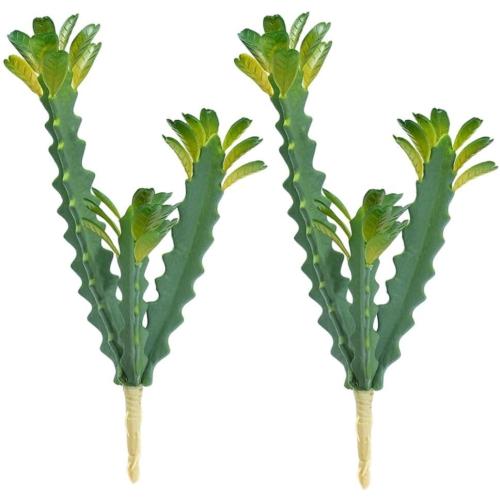 COTSEN 2 Pack 12.2 inch Artificial Succulents Artificial Cactus Plant Fake Cactus Unpotted Artificial Succulent Plants Home Garden Office Indoor and Outdoor Decor