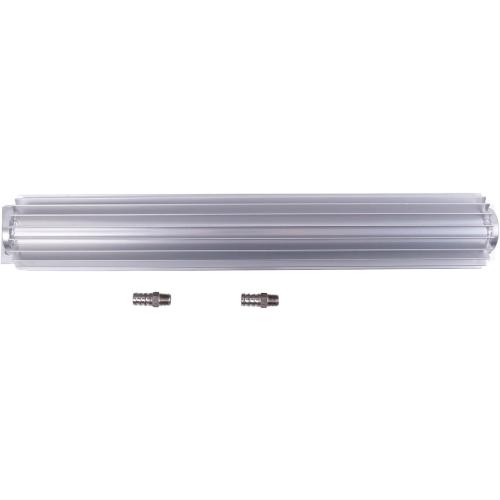 AIVWUMOT  Universal Finned Aluminum Dual Pass Transmission Trans Oil Cooler