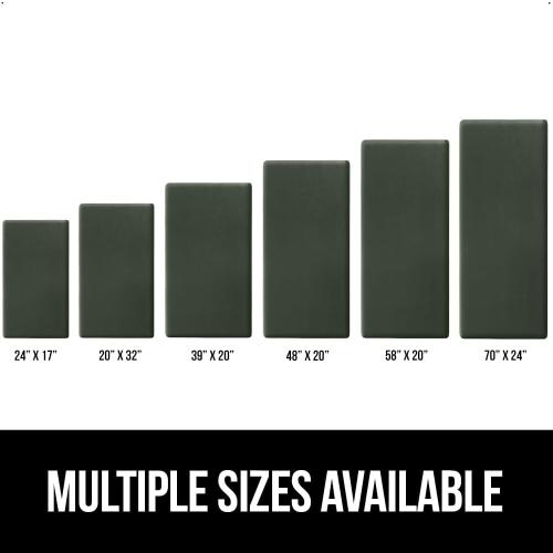 GORILLA GRIP Comfortable Cushioned Kitchen Mats for Floor, Waterproof and Stain Resistant Soft Top, 3/4 Inch Thick Ergonomic Standing Desk Anti Fatigue Mat, Foam Supports Feet, 17x24, Hunter Green
