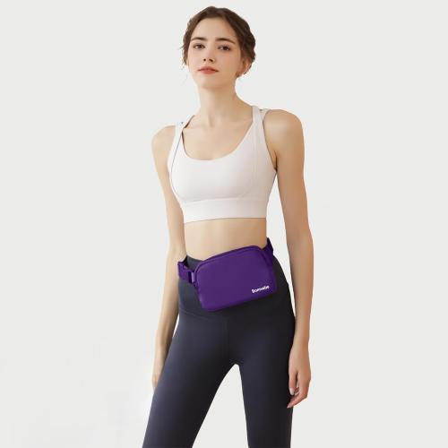 Purple Fanny Pack for Women Girls, 1L Small Waist Bag with Adjustable Belt 32 to 51, Crossbody Bag Lightweight for Travel Sport Running Cycling Hiking, Mothers Day Gifts