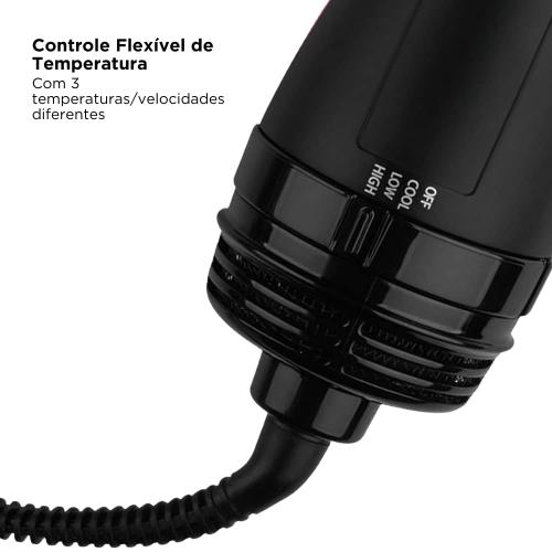 REVLON One-Step Root Booster Round Blow Dryer Brush and Hair Styler - Revive Styles, Boost Roots, and Add Volume to hair with this Hot Air Brush, 1 ½ inch Barrel (Black)