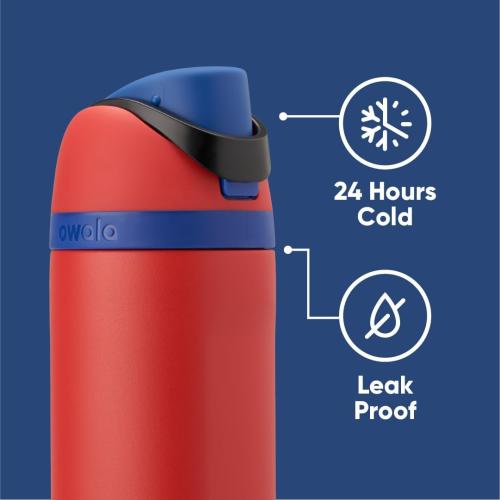 Owala Marvel FreeSip Insulated Stainless Steel Water Bottle with Straw for Sports and Travel, BPA-Free Sports Water Bottle, 24 oz, Spiderman | Insulated, with Straw, BPA-Free, Sports Water Bottle