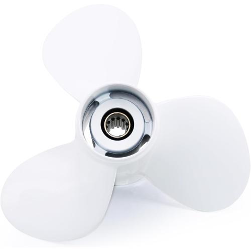 CAPTAIN 11x15 Propeller fit Yamaha Outboard Engine T25HP F30 40HP F40 48HP 50HP F50 55HP 60HP F60, 13 Tooth Spline OEM 69W-45943-00-EL Aluminum Outboard Propellers