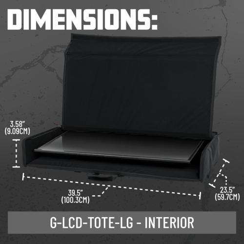 Gator Cases Padded Nylon Carry Tote Bag for Transporting LCD Screens, Monitors and TVs, 40 - 45 screen Size (G-LCD-TOTE-LG)