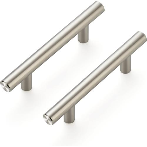 Ravinte 30 Pack 5'' Cabinet Pulls Brushed Nickel Stainless Steel Kitchen Drawer Pulls Cabinet Handles 3 Hole Center