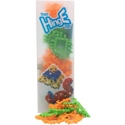 That Hinge Toy 82 Piece Green   Orange Set, Animal   More STEM Construction Toy Building Set