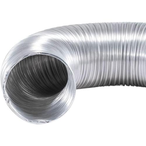 ArmorFlex Dryer Vent, Flexible Aluminum Duct with Clamps, Semi-Rigid