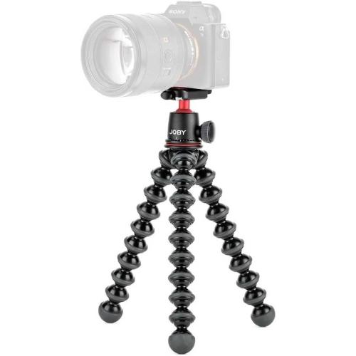 Joby GorillaPod 3K Kit, Compact Stand 3K and Ballhead for Compact Cameras, Tripod Kit, Travel Tripod for Cameras, Holds Devices up to 6.6lbs, JB91507, Made in Italy, Black/Charcoal
