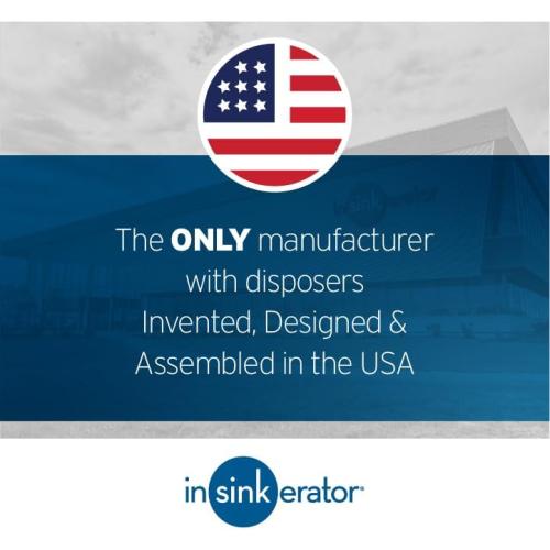 InSinkErator Garbage Disposal with Power Cord, Badger 1, Standard Series, 1/3 HP Continuous Feed, Black